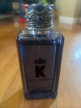 Dolce & Gabbana K Bottle in Deep Blue with Silver Crown Cap